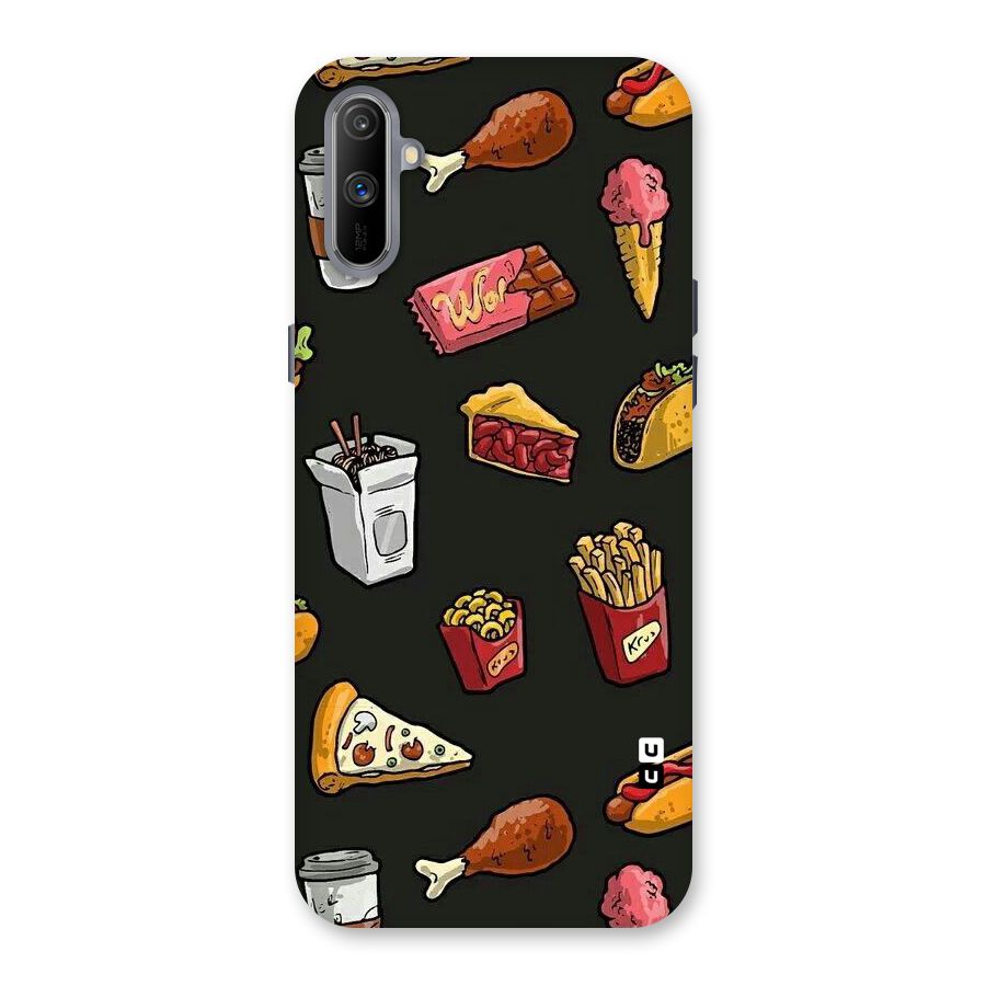 Foodie Pattern Back Case for Realme C3