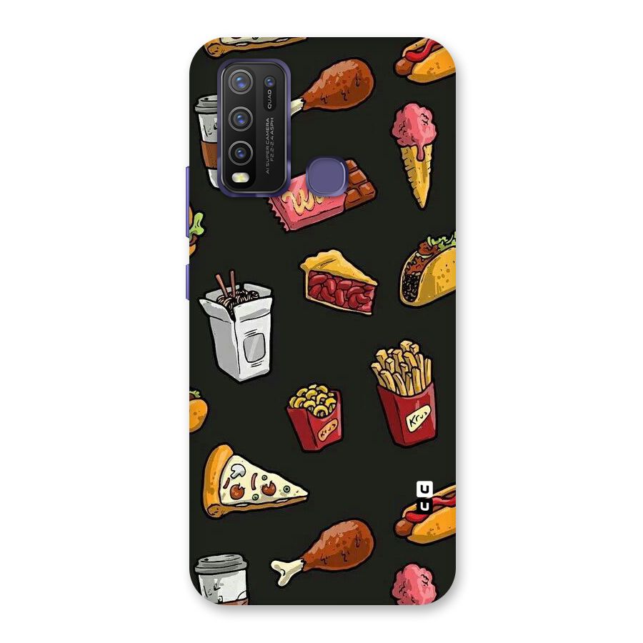 Foodie Pattern Back Case for Vivo Y50