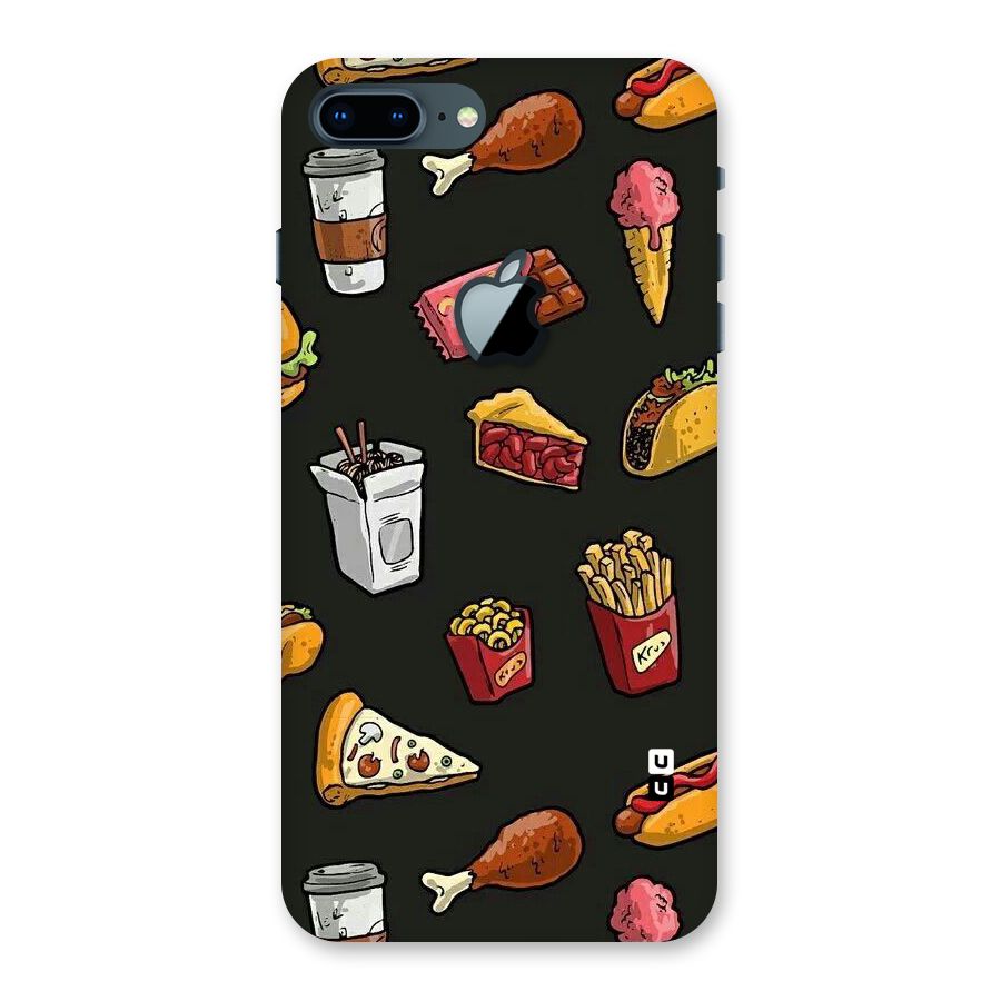 Foodie Pattern Back Case for iPhone 7 Plus Apple Cut