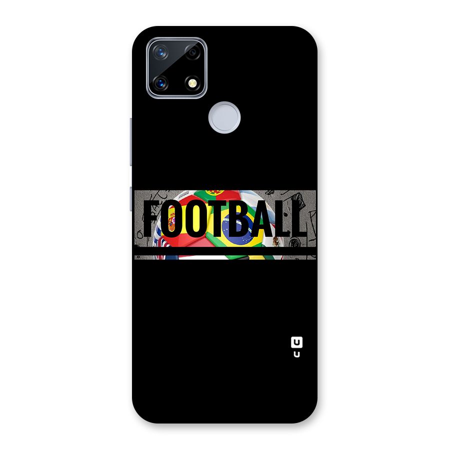 Football Typography Back Case for Realme Narzo 20