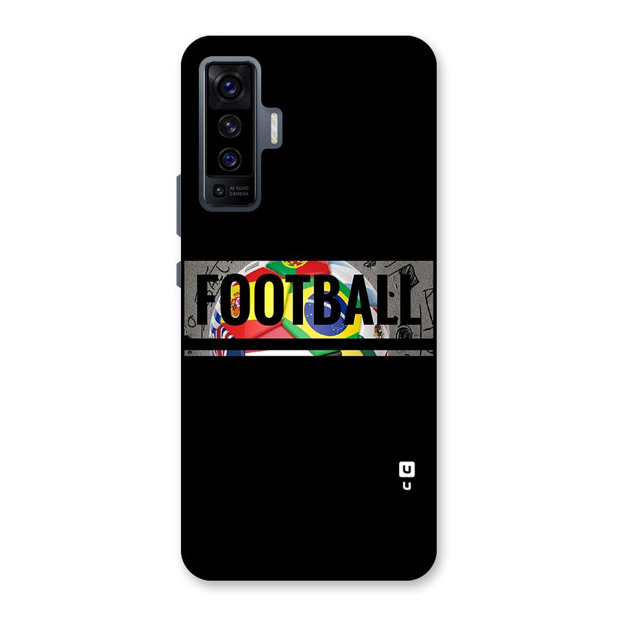 Football Typography Back Case for Vivo X50