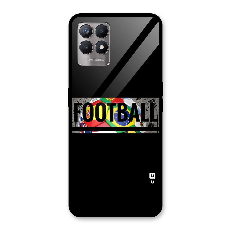 Football Typography Glass Back Case for Realme Narzo 50