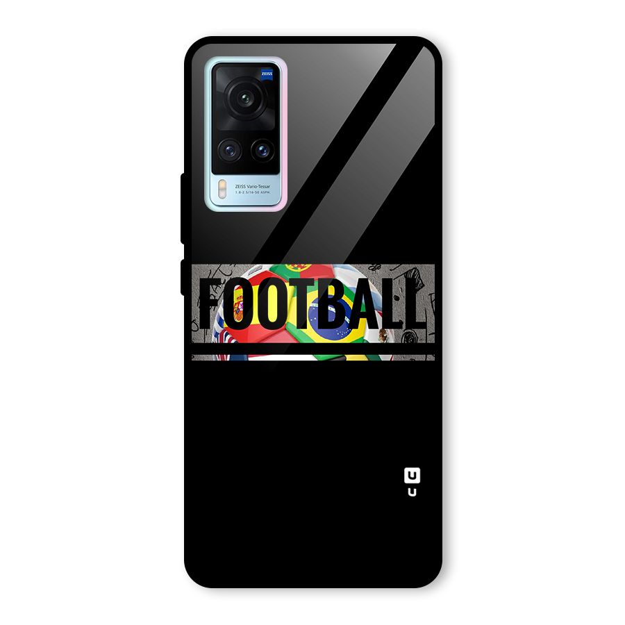 Football Typography Glass Back Case for Vivo X60