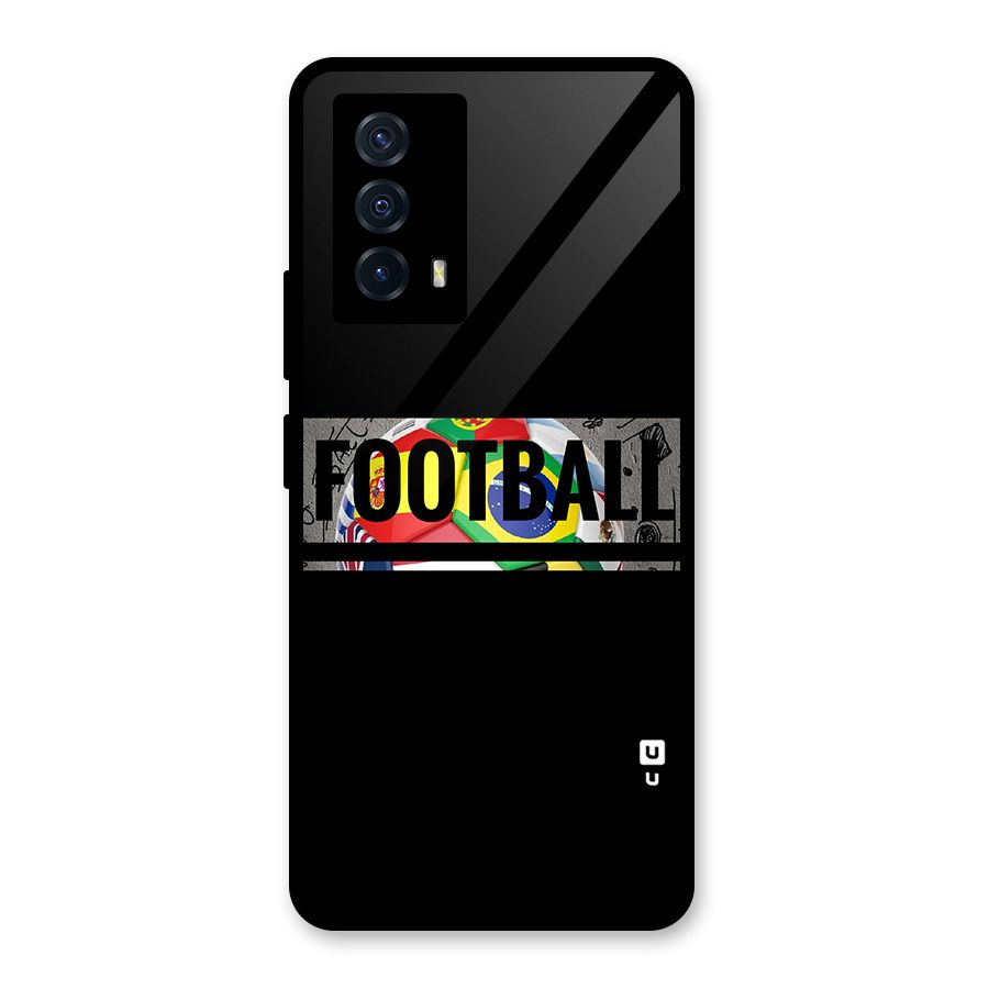 Football Typography Glass Back Case for Vivo iQOO Z5