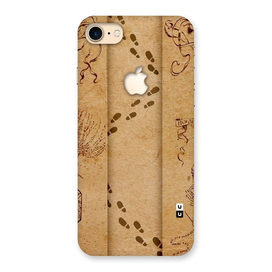 Footsteps Back Case for iPhone 7 Apple Cut