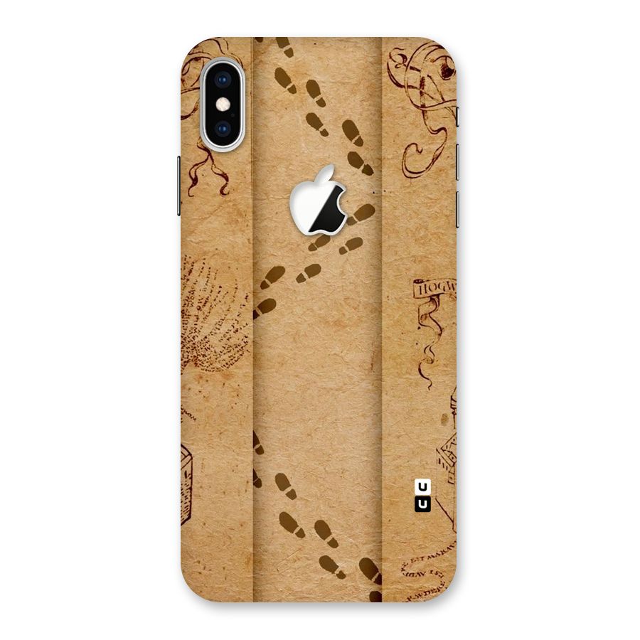 Footsteps Back Case for iPhone XS Max Apple Cut