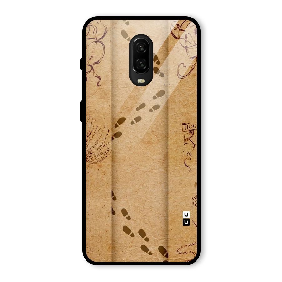 Footsteps Glass Back Case for OnePlus 6T