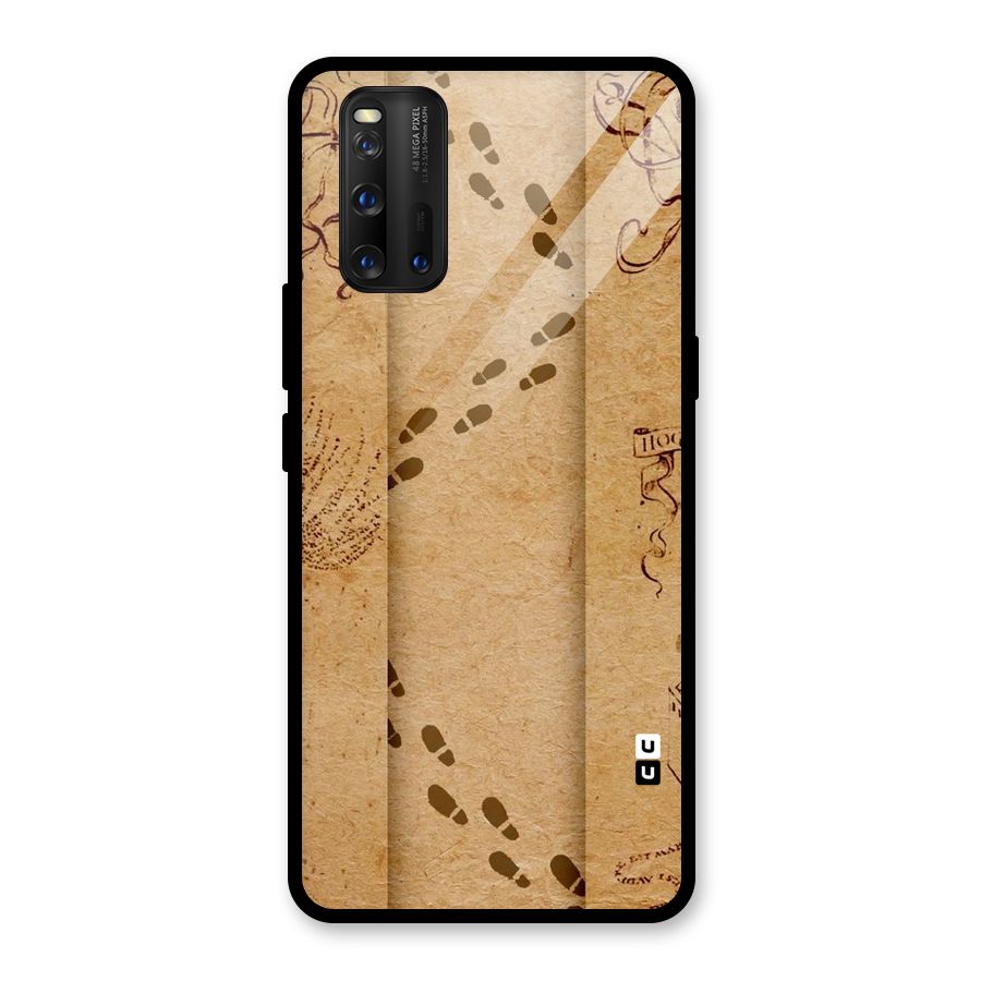 Footsteps Glass Back Case for Vivo iQOO 3