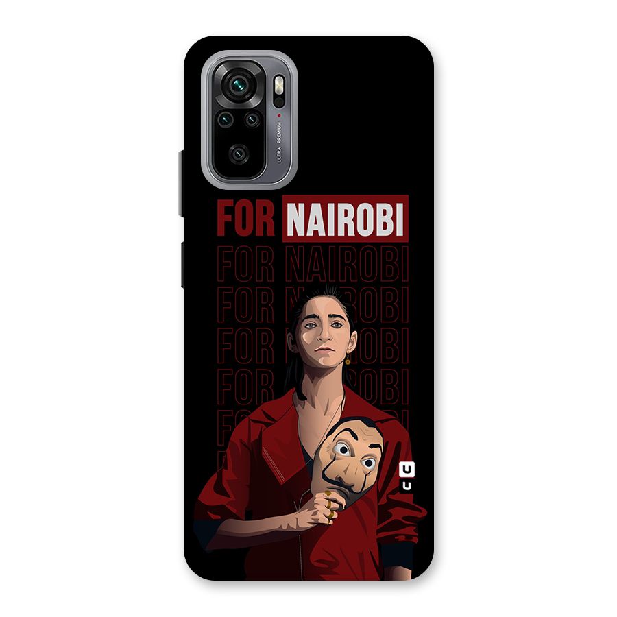 For Nairobi Money Heist Back Case for Redmi Note 10