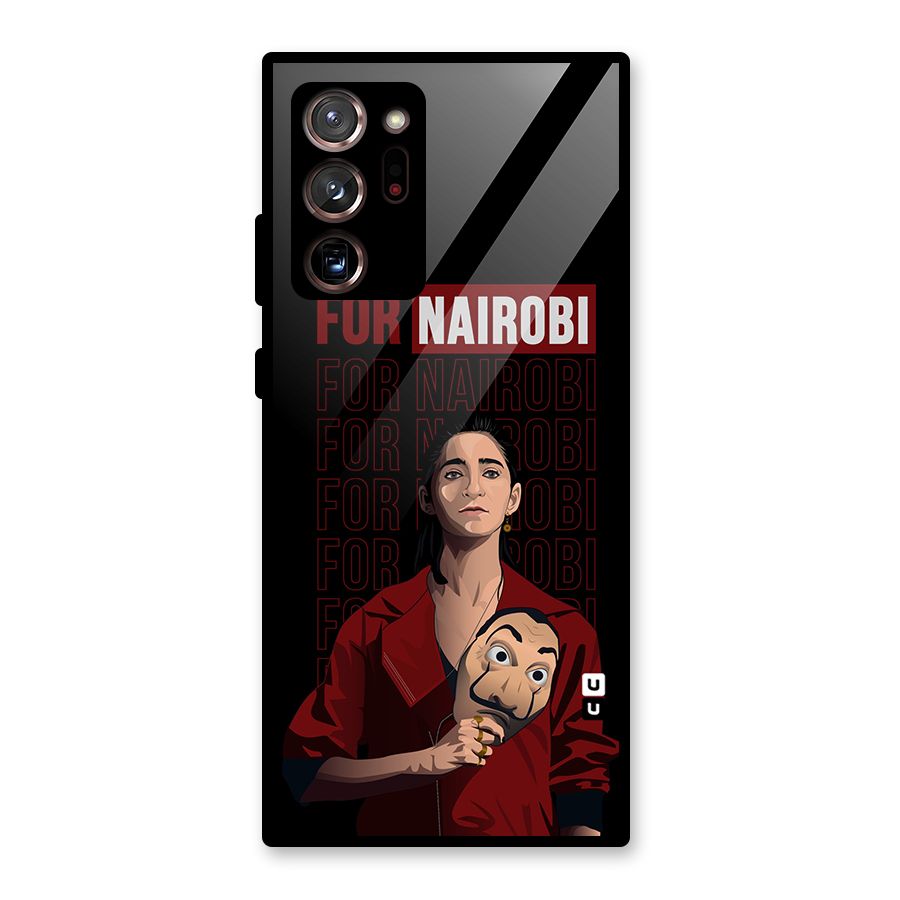 For Nairobi Money Heist Glass Back Case for Galaxy Note 20 Ultra 5G