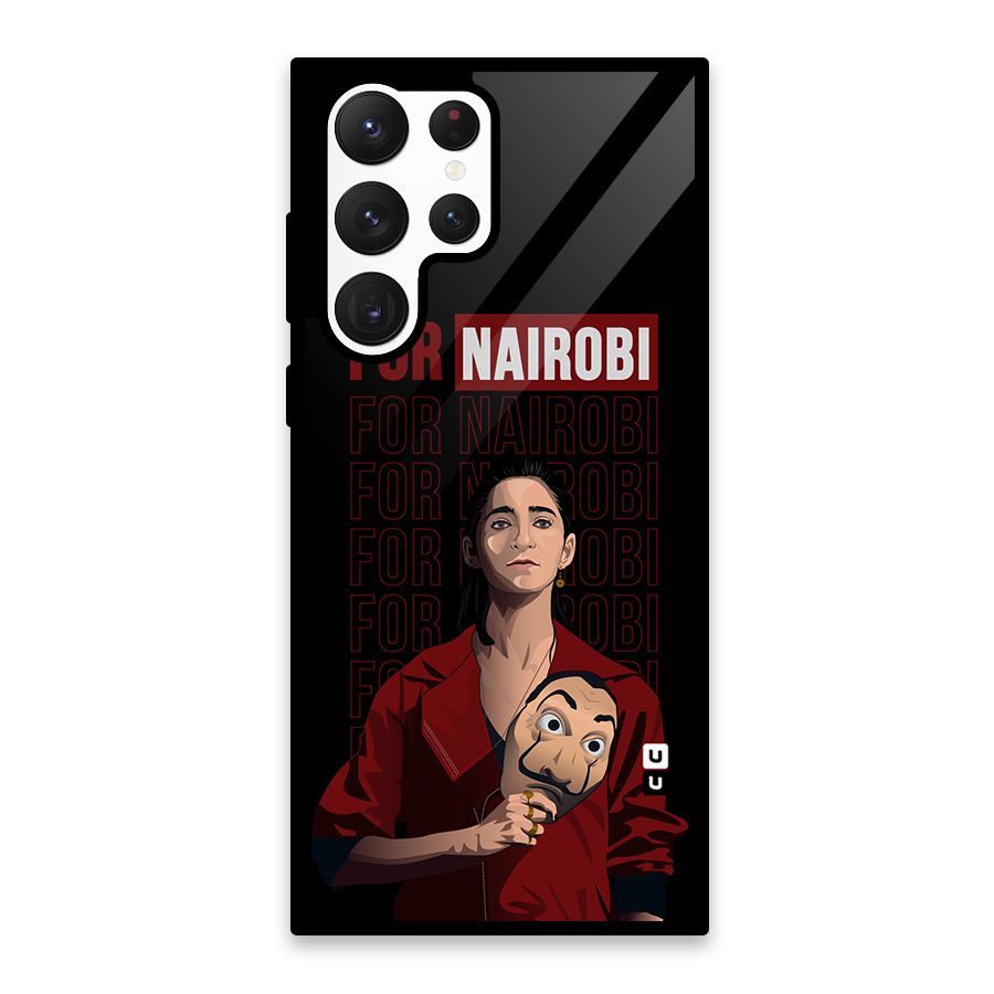 For Nairobi Money Heist Glass Back Case for Galaxy S22 Ultra 5G