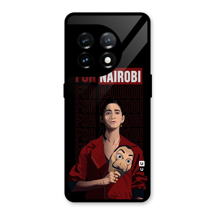 For Nairobi Money Heist Glass Back Case for OnePlus 11