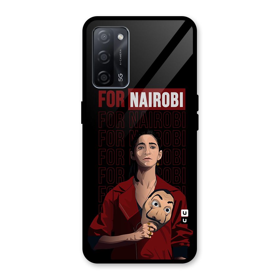For Nairobi Money Heist Glass Back Case for Oppo A53s 5G