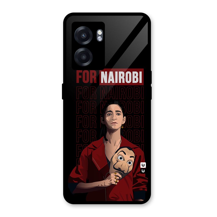 For Nairobi Money Heist Glass Back Case for Realme Narzo 50 5G
