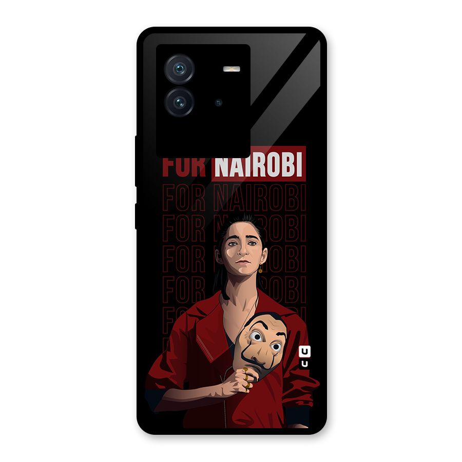 For Nairobi Money Heist Glass Back Case for Vivo iQOO Neo 6 5G