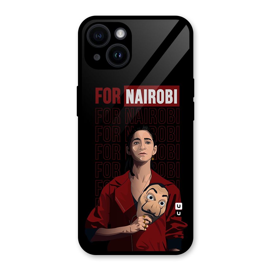 For Nairobi Money Heist Glass Back Case for iPhone 14