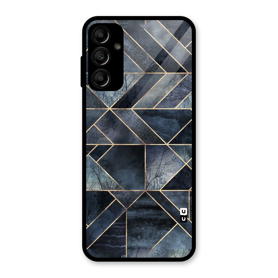 Forest Abstract Lines Glass Back Case for Galaxy A14 5G