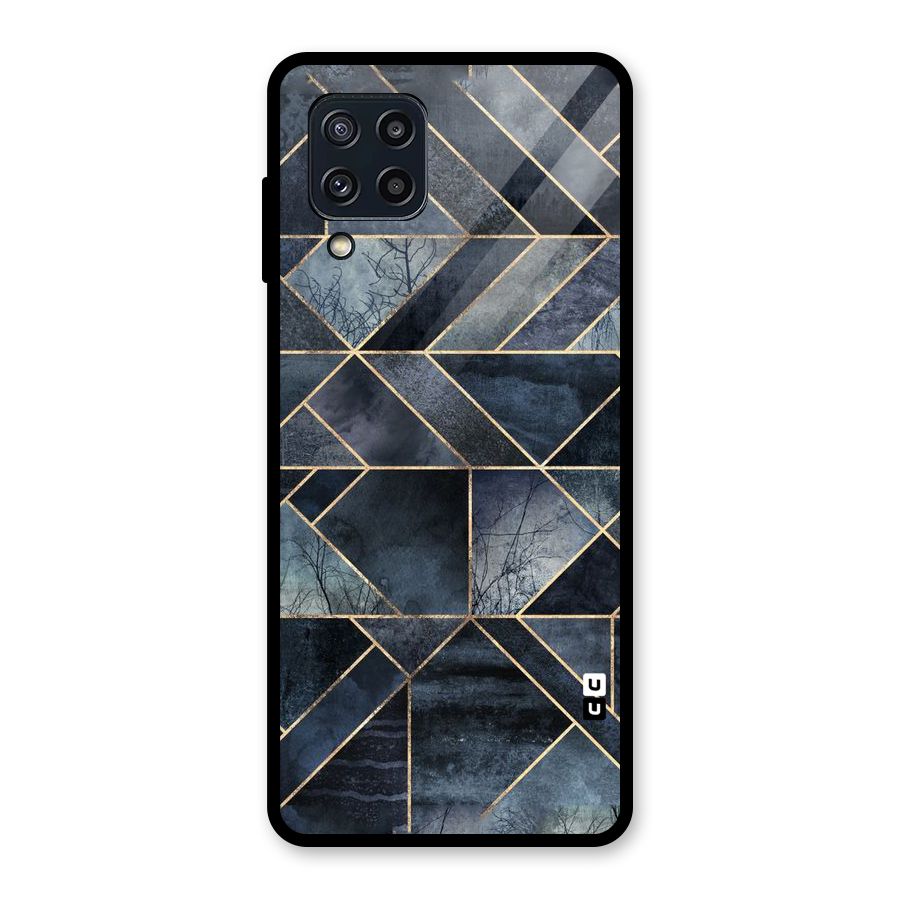 Forest Abstract Lines Glass Back Case for Galaxy M32