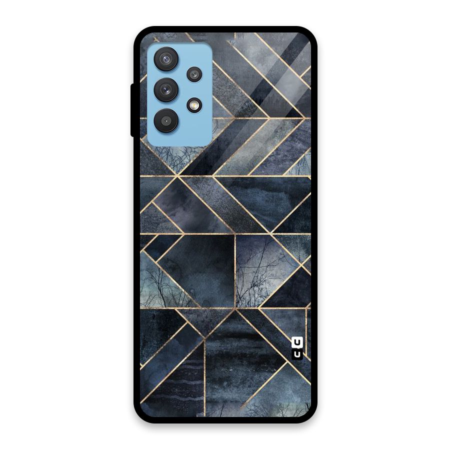 Forest Abstract Lines Glass Back Case for Galaxy M32 5G