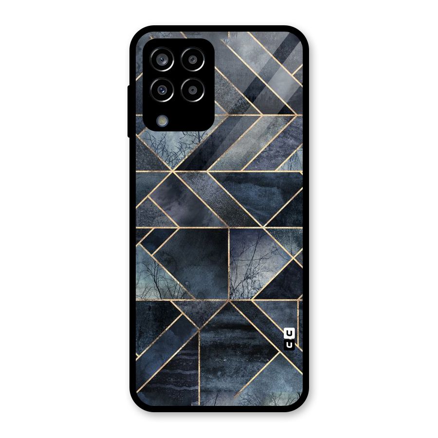 Forest Abstract Lines Glass Back Case for Galaxy M33