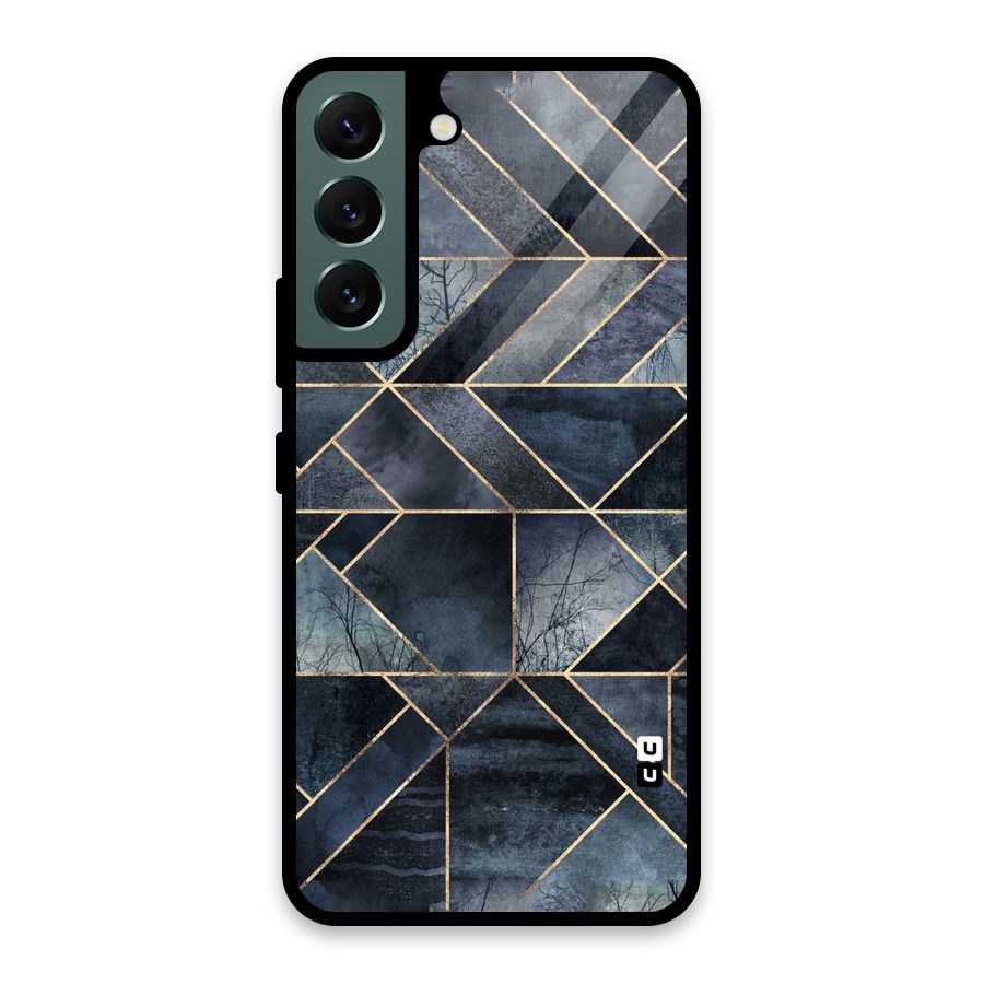 Forest Abstract Lines Glass Back Case for Galaxy S22 5G