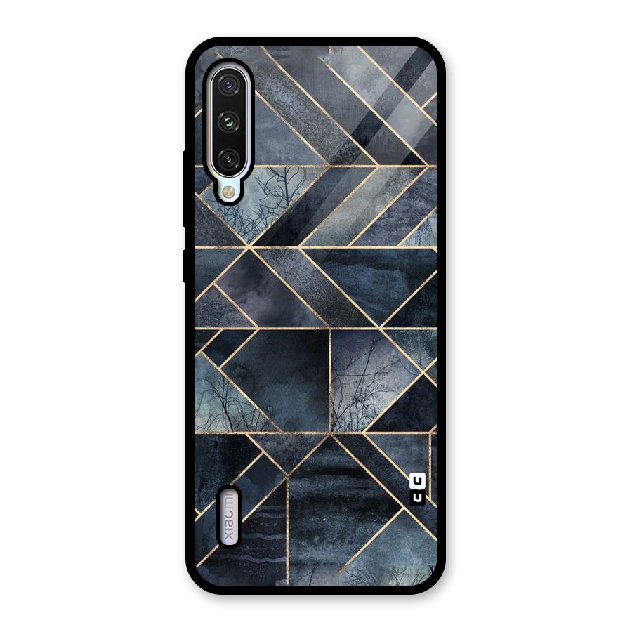 Forest Abstract Lines Glass Back Case for Mi A3