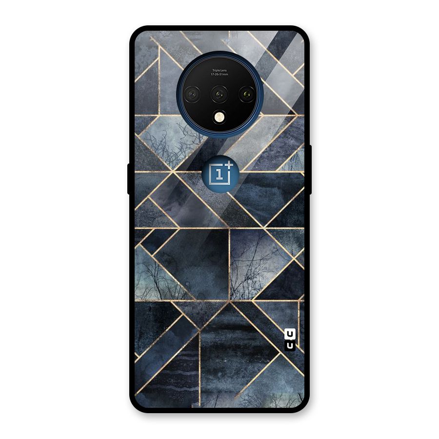 Forest Abstract Lines Glass Back Case for OnePlus 7T