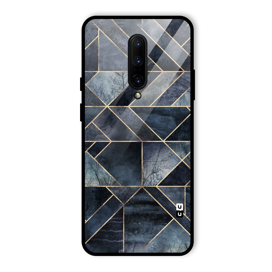 Forest Abstract Lines Glass Back Case for OnePlus 7 Pro