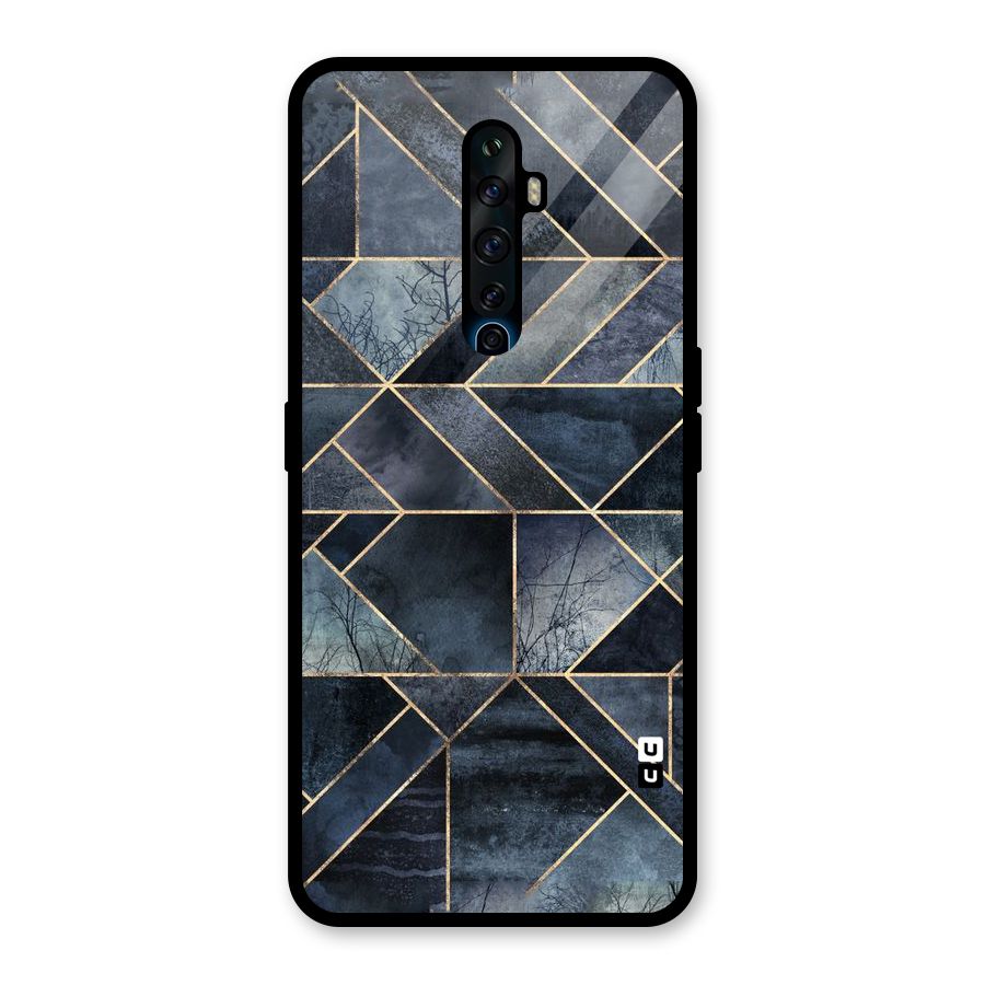 Forest Abstract Lines Glass Back Case for Oppo Reno2 Z