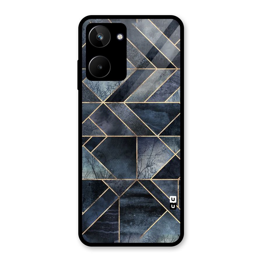 Forest Abstract Lines Glass Back Case for Realme 10