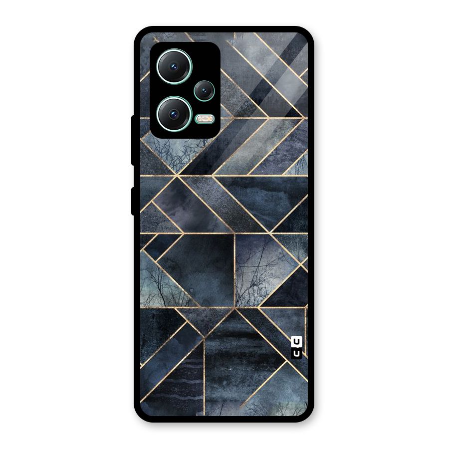 Forest Abstract Lines Glass Back Case for Redmi Note 12 5G