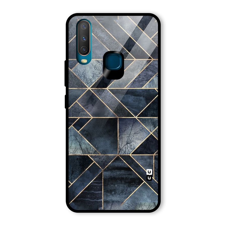 Forest Abstract Lines Glass Back Case for Vivo Y15