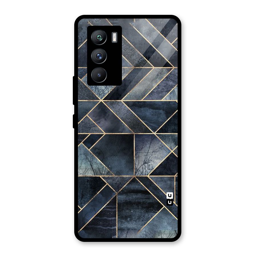 Forest Abstract Lines Glass Back Case for Vivo iQOO 9 SE