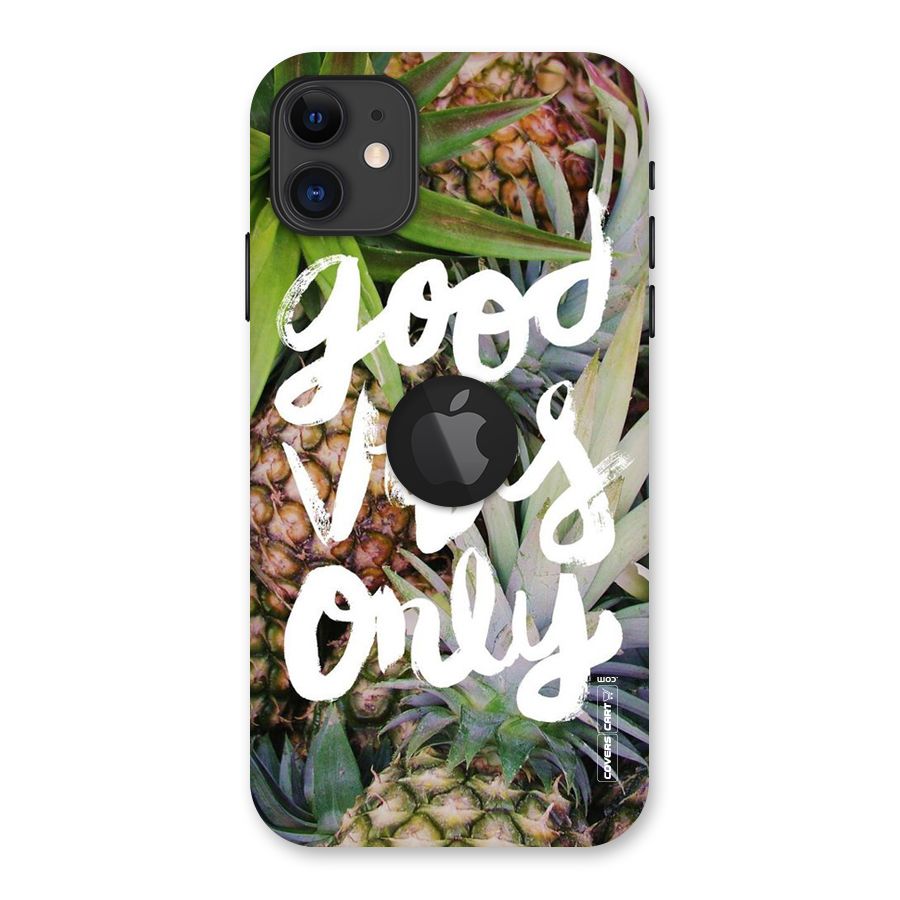 Forest Vibes Back Case for iPhone 11 Logo Cut