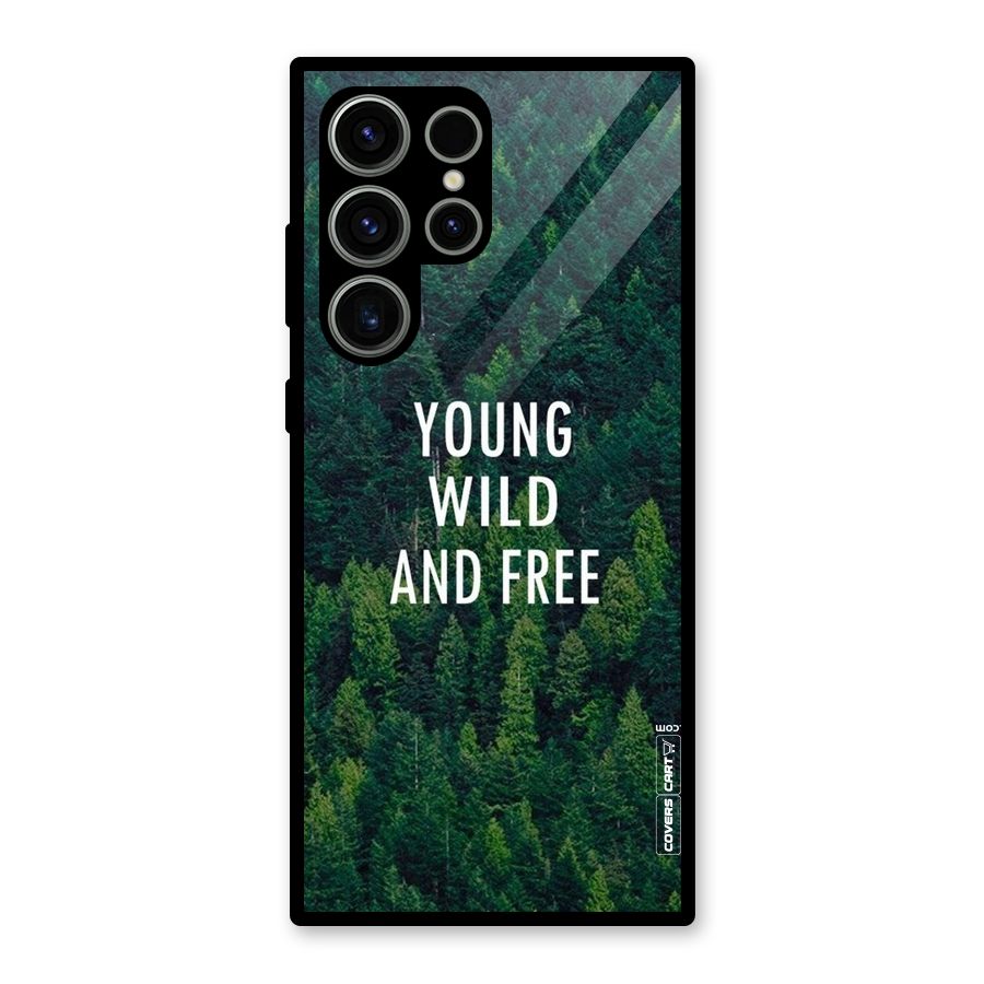 Forest Wanderlust Glass Back Case for Galaxy S23 Ultra