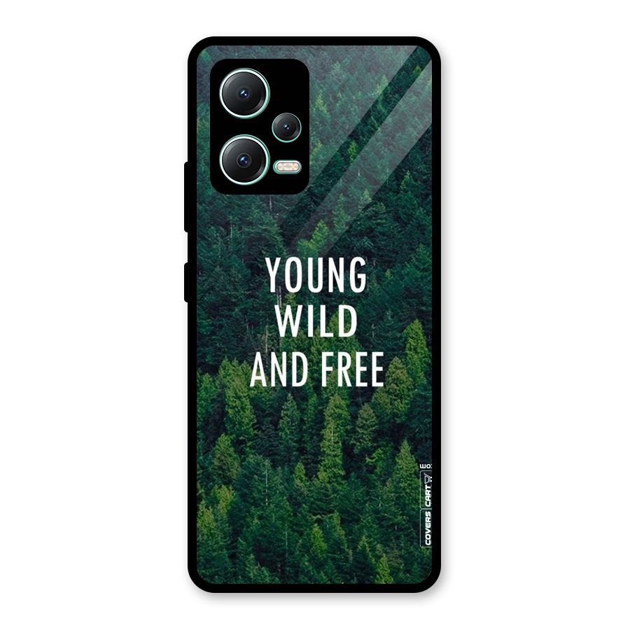 Forest Wanderlust Glass Back Case for Redmi Note 12 5G