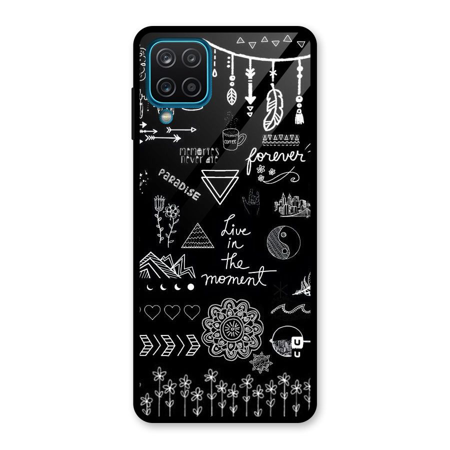 Forever Moment Glass Back Case for Galaxy A12