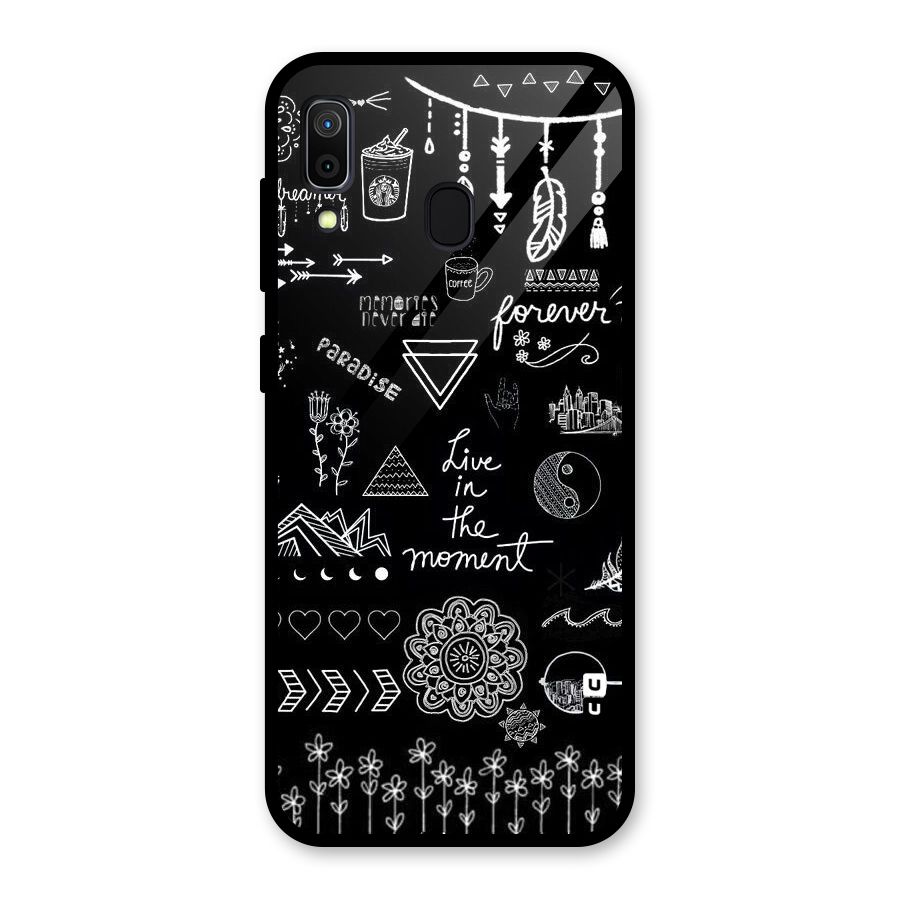 Forever Moment Glass Back Case for Galaxy A30
