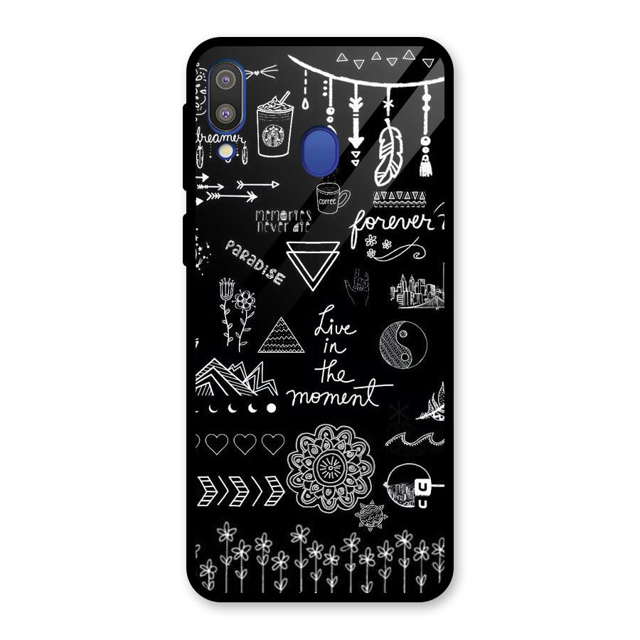 Forever Moment Glass Back Case for Galaxy M20