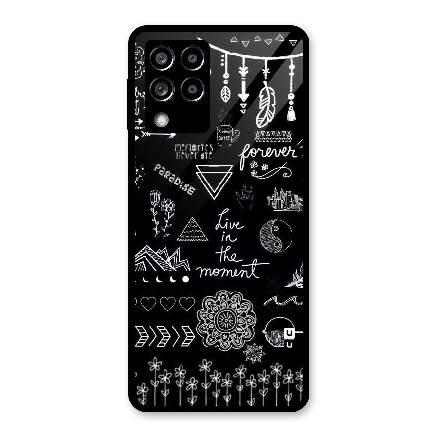 Forever Moment Glass Back Case for Galaxy M53 5G