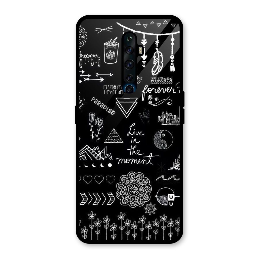 Forever Moment Glass Back Case for Oppo Reno2 F