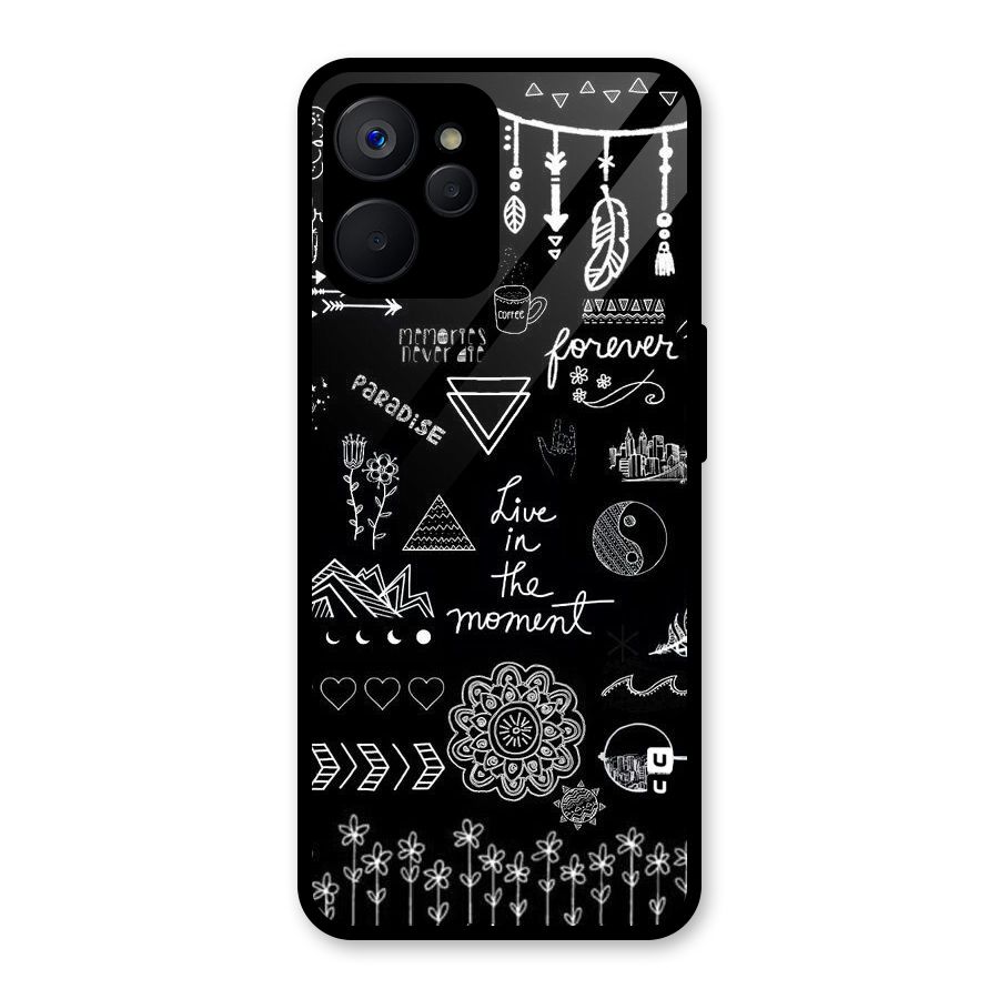 Forever Moment Glass Back Case for Realme 9i 5G