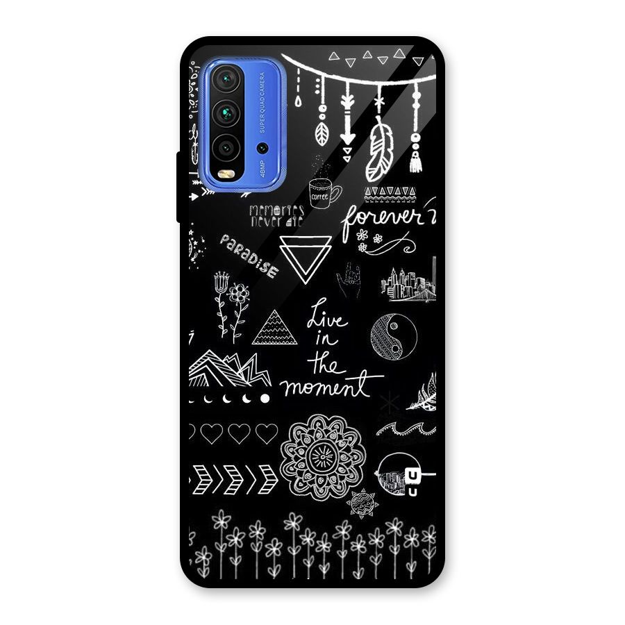 Forever Moment Glass Back Case for Redmi 9 Power