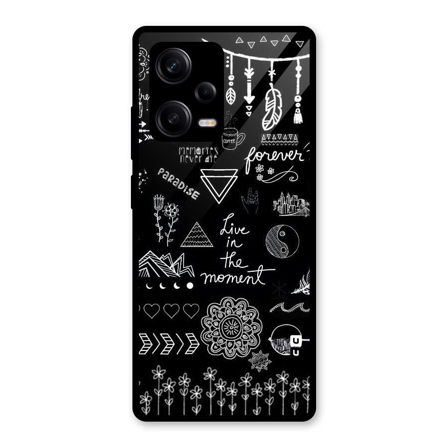 Forever Moment Glass Back Case for Redmi Note 12 Pro