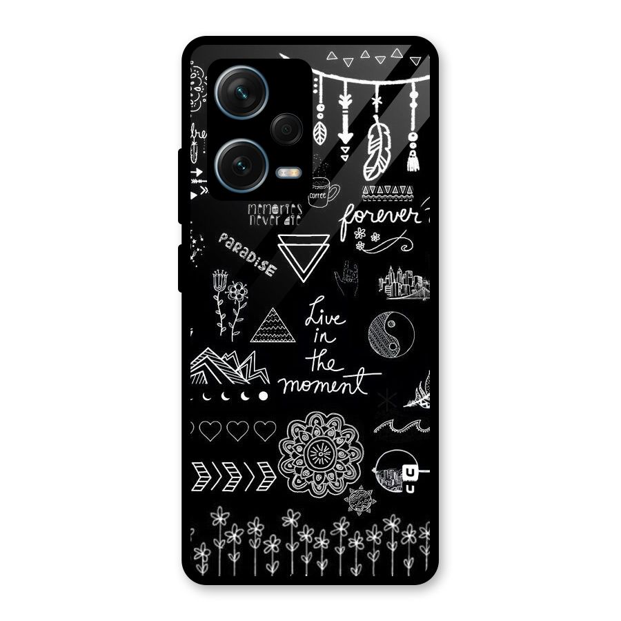 Forever Moment Glass Back Case for Redmi Note 12 Pro Plus 5G