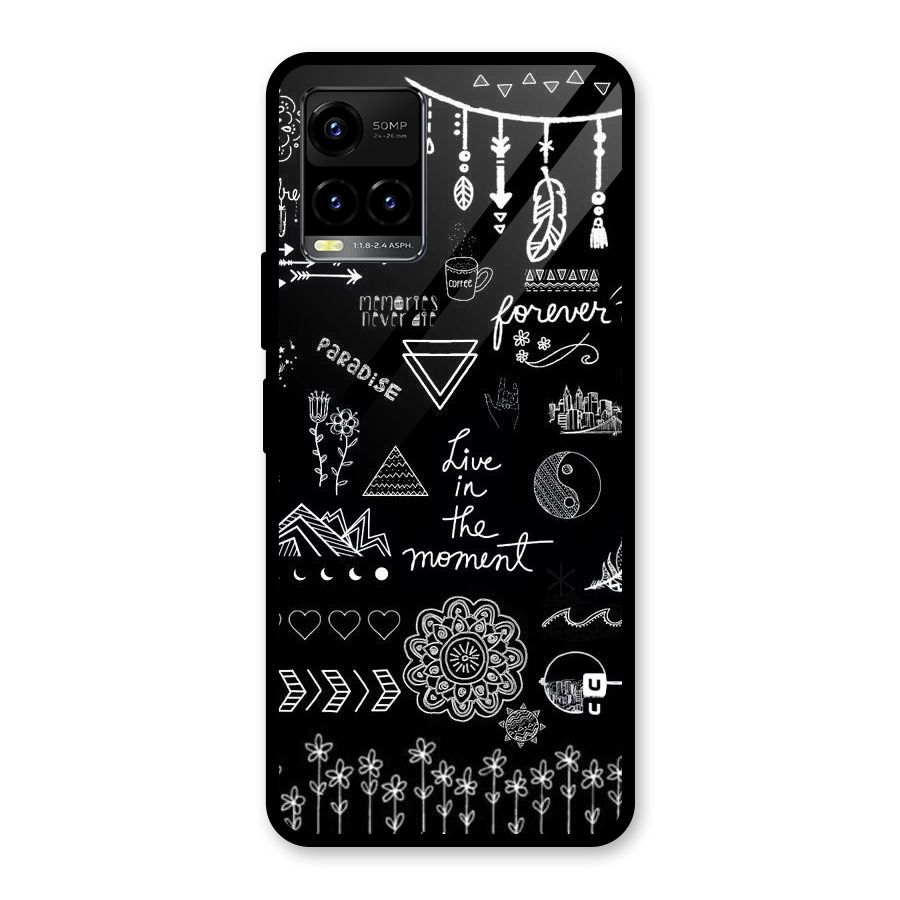Forever Moment Glass Back Case for Vivo Y21T