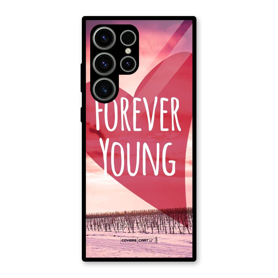 Forever Young Glass Back Case for Galaxy S23 Ultra