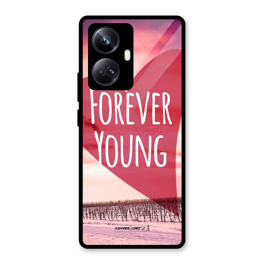 Forever Young Glass Back Case for Realme 10 Pro Plus