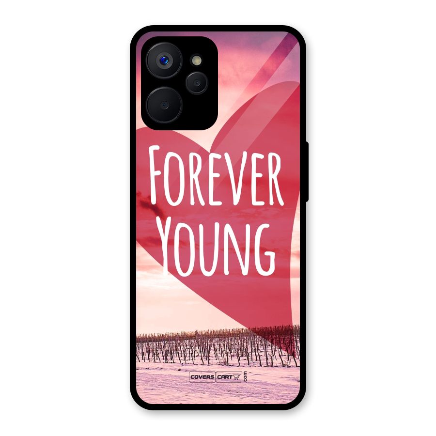 Forever Young Glass Back Case for Realme 9i 5G
