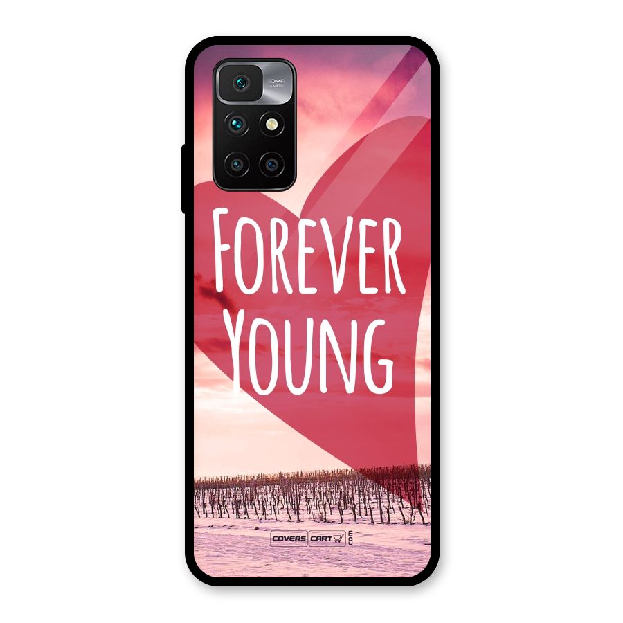 Forever Young Glass Back Case for Redmi 10 Prime